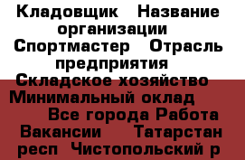 Кладовщик › Название организации ­ Спортмастер › Отрасль предприятия ­ Складское хозяйство › Минимальный оклад ­ 26 000 - Все города Работа » Вакансии   . Татарстан респ.,Чистопольский р-н
